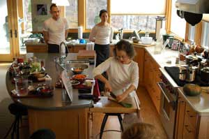 Lenore at one of her cooking classes